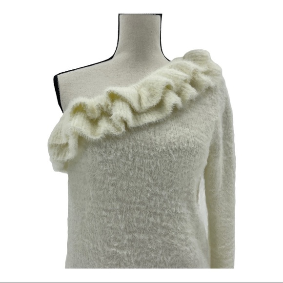 Do + Be Off-the-Shoulder Ruffle Sweater Size S - Picture 2 of 6